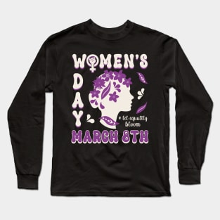 Women´s Day 8th March Feminist Women Power Statement Long Sleeve T-Shirt